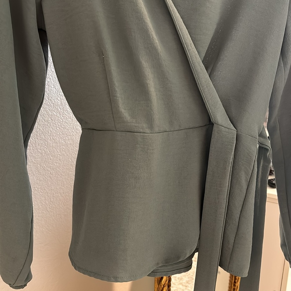 Petite Long-Sleeve Blouse - Picture 3 of 4